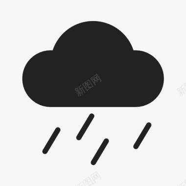 雨纷纷雨云小云图标图标
