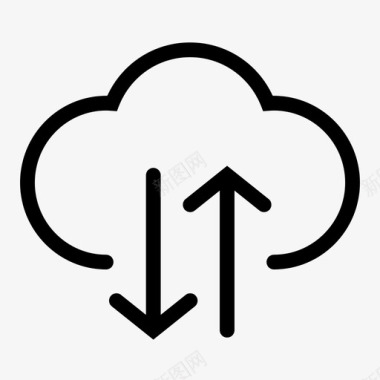云传输云上传数据存储图标图标