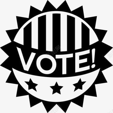 美国政治选举宣传徽章选举偶像图标图标