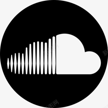 徽标Soundcloud徽标社交社交图标圆形图标