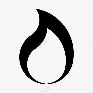 火焰圈素材火焰燃烧热图标图标