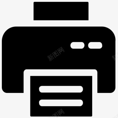 喷墨背打印机传真机喷墨打印机图标图标