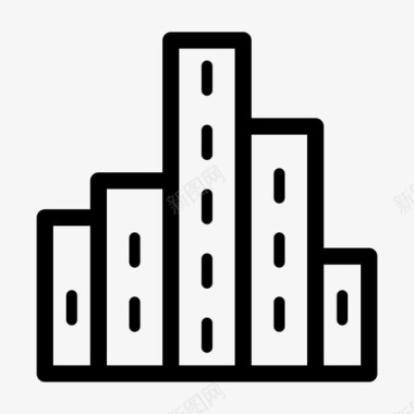 建筑与城市城市建筑房屋图标图标
