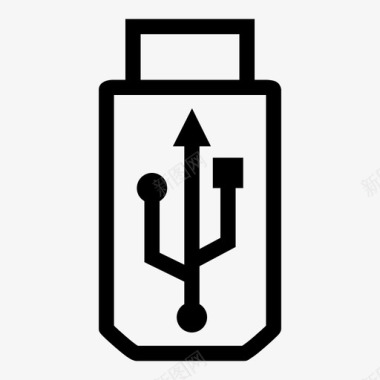 电气插头U盘驱动器闪存驱动器图标图标