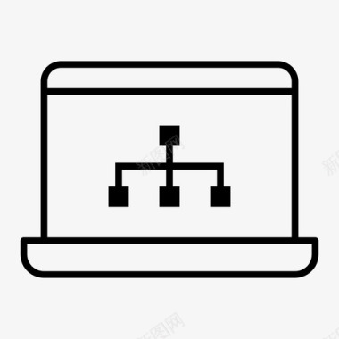 笔记本电脑组织结构图笔记本电脑连接图图标图标