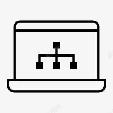 电脑图信息笔记本电脑组织结构图笔记本电脑连接图图标图标