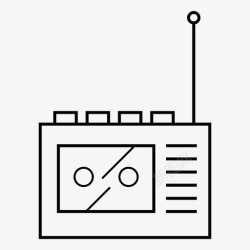调频收音机旧收音机调幅调频老式图标高清图片