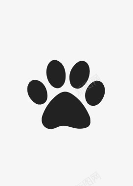 小狗爪印动物猫图标图标