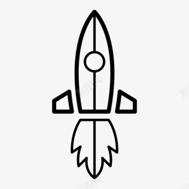火箭火箭太空宇宙飞船图标图标