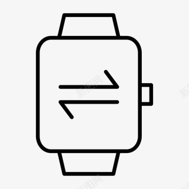 传输smartwatch数据传输箭头连接图标图标