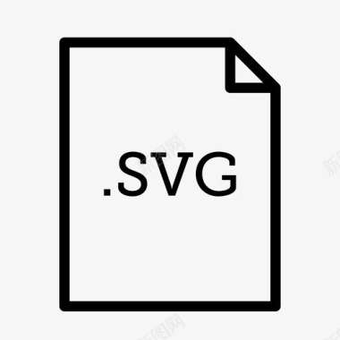 SVG扩展svg文件应用程序和文件类型图标图标