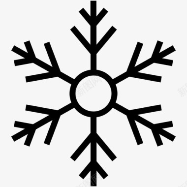 冬天的性格雪花装饰品雪彩旗图标图标