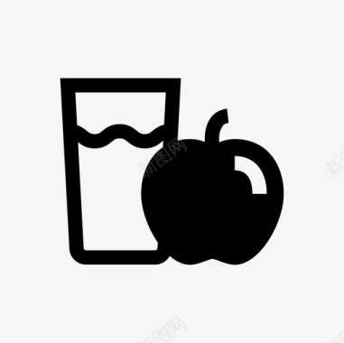 苹果汁苹果果新鲜水果图标图标