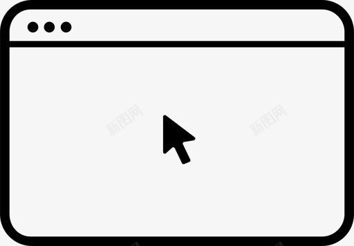 立体矢量鼠标箭头素材箭头浏览器单击图标图标