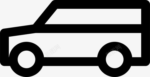 旅行车汽车家用车图标图标