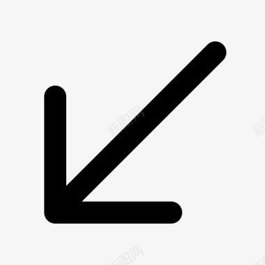 向左旋转箭头下左下图标图标