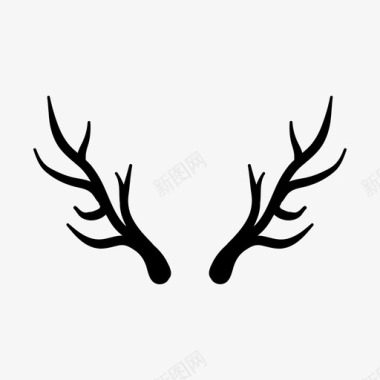 麋鹿png鹿角动物麋鹿图标图标
