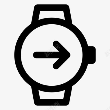 下一个智能手表苹果智能手表时钟图标图标