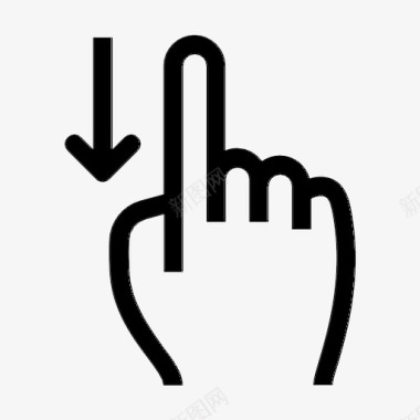 向左旋转手指向左滑动手一个手指图标图标