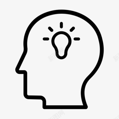 思想顿悟灵感图标图标
