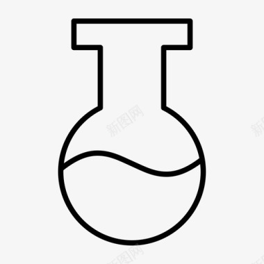 科学容量瓶化学科学图标图标