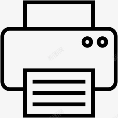 喷墨背打印机传真机喷墨打印机图标图标