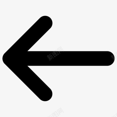 向左旋转箭头方向向左图标图标