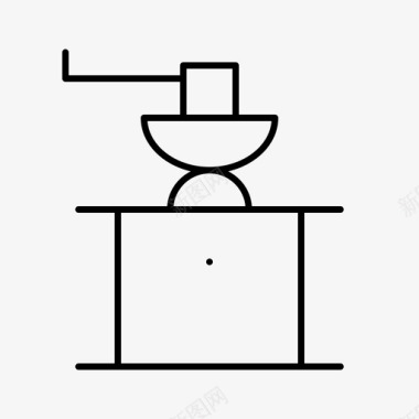 研磨咖啡研磨机酒吧咖啡图标图标