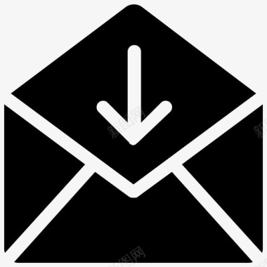 已接收邮件信封打开邮件图标图标