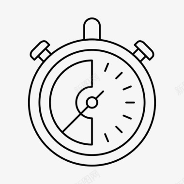 运动秒表时钟时间图标图标