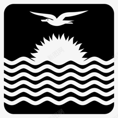 格子旗基里巴斯国家国旗图标图标