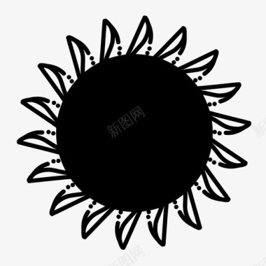 太阳光束太阳星星太阳v3图标图标
