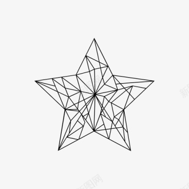 星星折纸图标图标