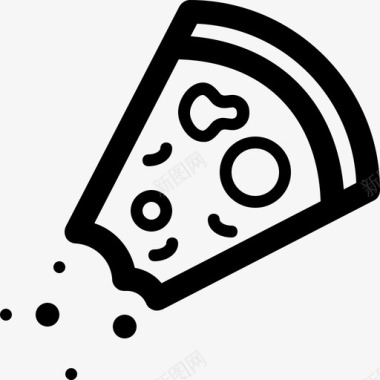 披萨快餐餐图标图标