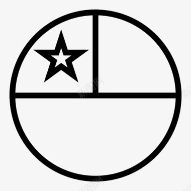 智利国家智利国旗图标图标