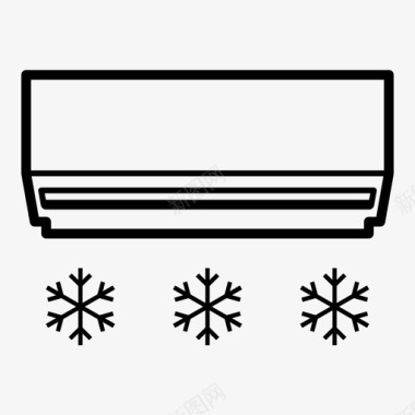 标识空调冷气室内空调图标图标
