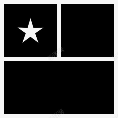 智利国家国旗图标图标