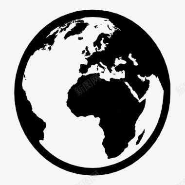三维地球仪国家地球图标图标