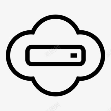 云传输云存储数据驱动器图标图标
