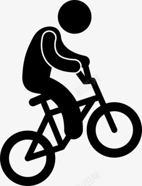 自行车特技自行车宝马车图标图标
