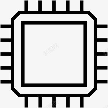 数据存储处理器芯片计算机芯片内存芯片图标图标