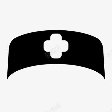 护士帽衣服图标图标