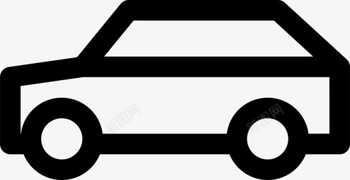 汽车家用车旅行车图标图标