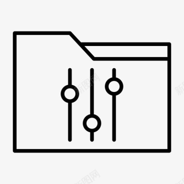 PDF文件设置文件夹滑块均衡器选项图标图标