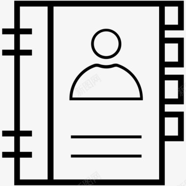 电话本通讯录通讯录联络日记教育图标图标
