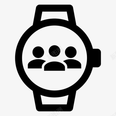 会议封面smartwatch电话会议通信小组图标图标