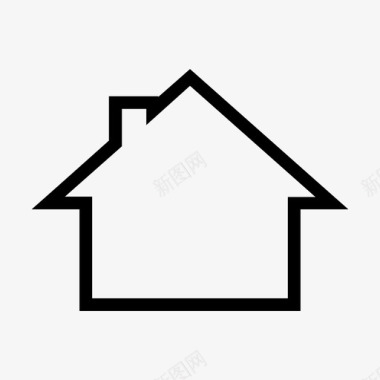 房地产图标矢量图房子烟囱房地产图标图标