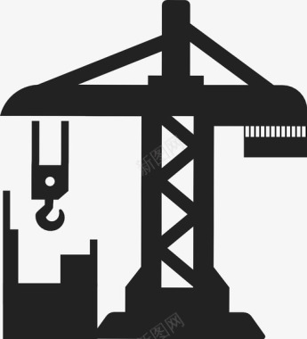 马铃薯制品制品起重机施工开发图标图标