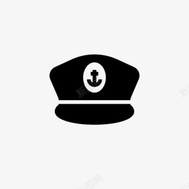 船长帽帆水手图标图标