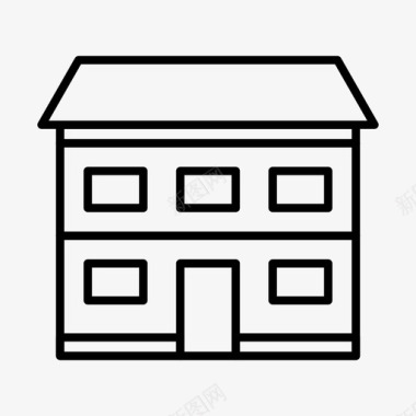 房屋建筑物建筑地产图标图标
